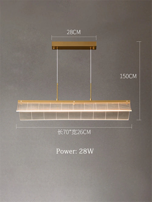 lustre moderne en cuivre suspension éclairage intérieur design