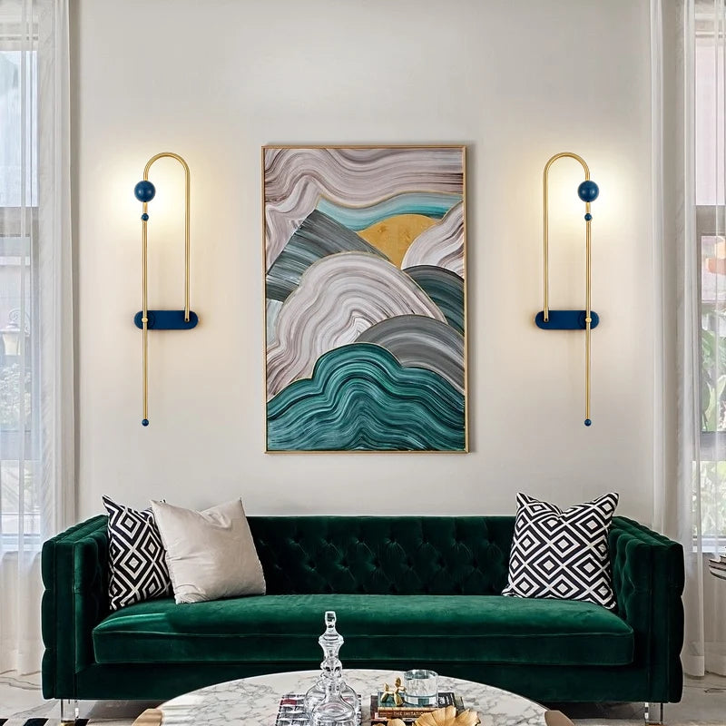 applique murale led en métal pour éclairage nordique moderne - vue 4 sur 10