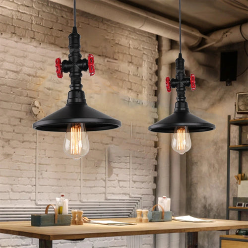 suspension vintage industriel loft tuyau d'eau luminaire bar restaurant