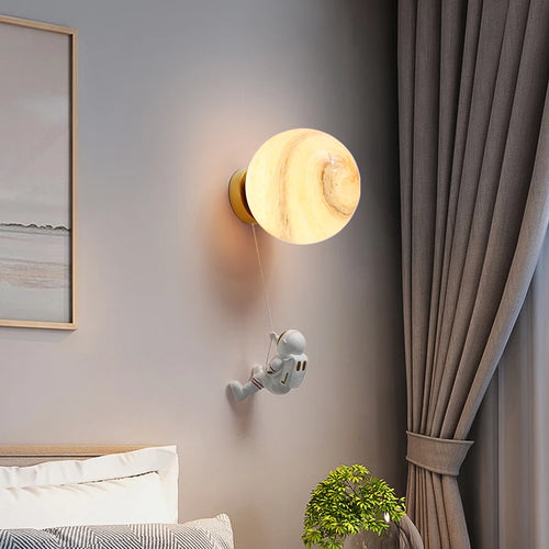 applique murale lune nordique pour chambre d'enfants en cuivre - vue 2 sur 18