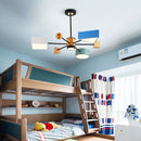 lustre bois moderne nordique salle manger chambre enfants