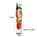 Verres collins en cristal sans plomb motif strié