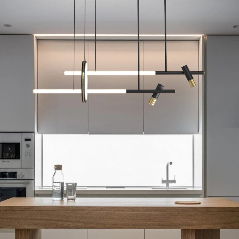 lustre moderne nordique simple pour restaurant et bar - vue 5 sur 9