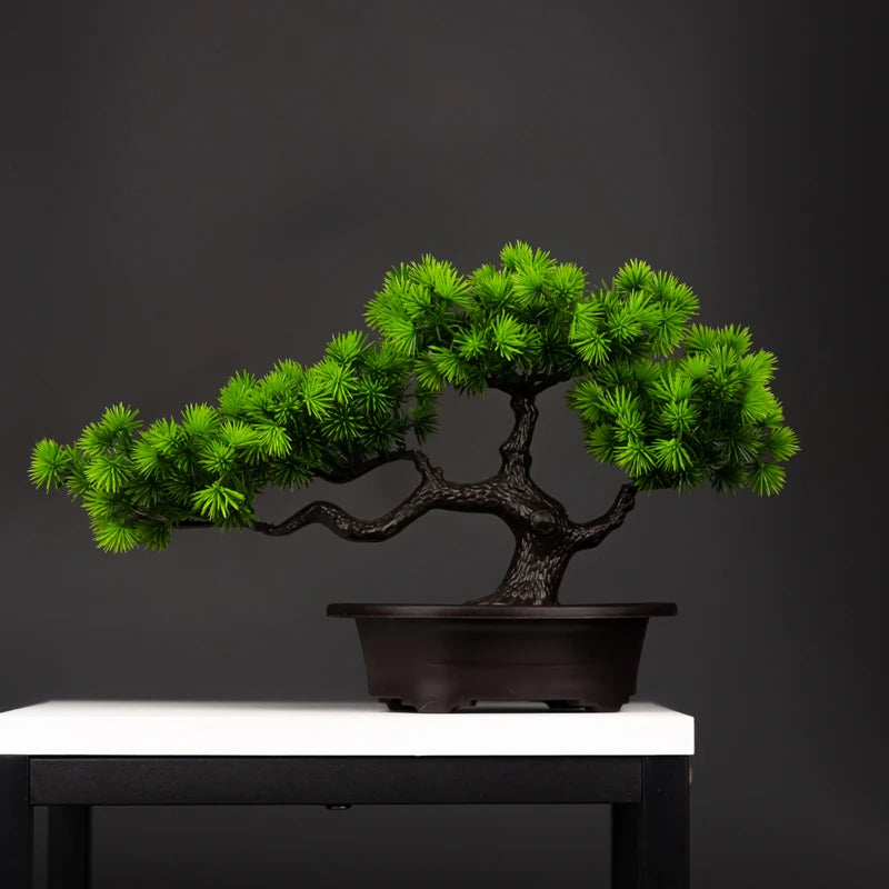 arbre artificiel en pot faux bonsaï pour décoration intérieure et extérieure - vue 8 sur 8