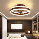 ventilateur de plafond minimaliste avec lumière cristal led télécommande