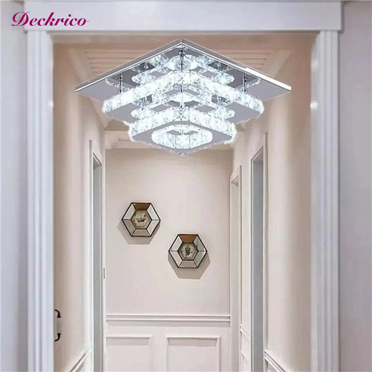 Lampe LED en cristal de luxe moderne - vue 3 sur 13