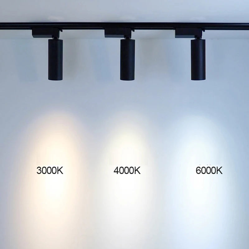 led ensemble complet éclairage sur rail aluminium pour magasin - vue 4 sur 7