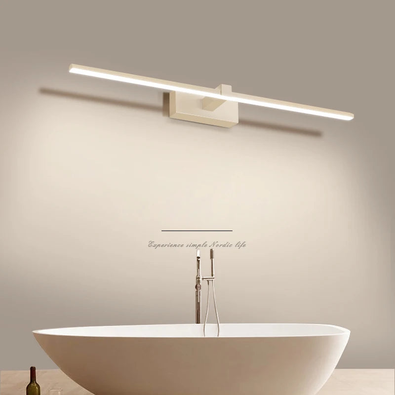 applique murale LED miroir moderne pour chambre salle de bain Luminaria luminaires déco Maison Penteadeira Luminaire Wandlamp - vue 3 sur 14