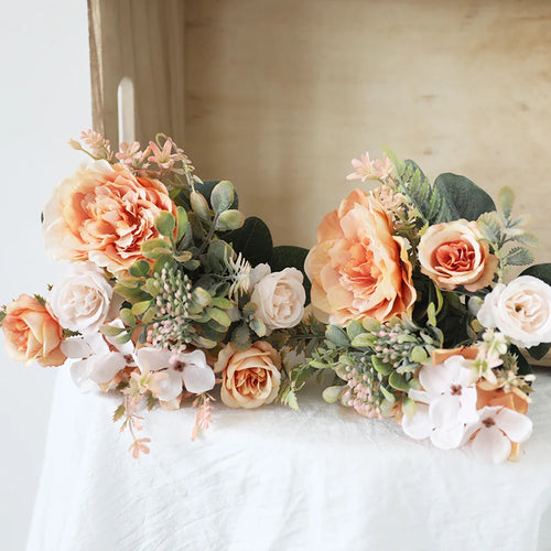 bouquet de pivoines artificielles pour mariage et décoration - vue 4 sur 12