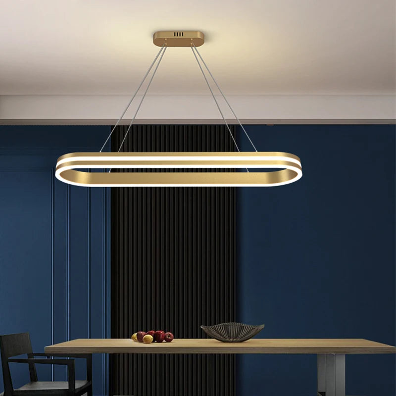 suspension led pour éclairage intérieur moderne et élégant - vue 3 sur 8