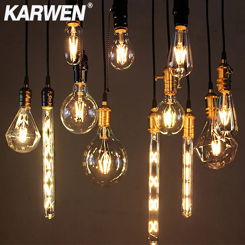 lampe rétro vintage led filament ambiance chaleureuse décorative