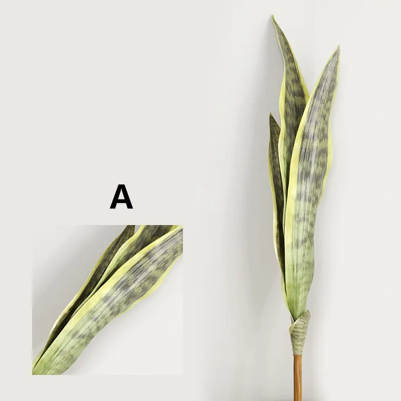plantes artificielles feuilles de tigre pour décoration intérieure et jardin - vue 10 sur 12