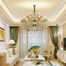 lustre en cristal moderne pour intérieur élégant et raffiné