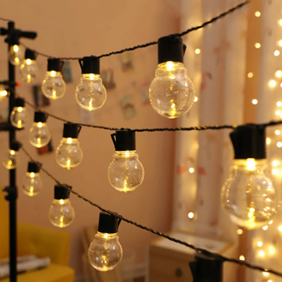 guirlande lumineuse led pour décoration extérieure festive - vue 2 sur 8