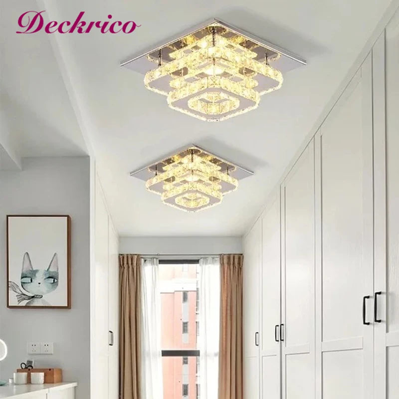 Lampe LED en cristal de luxe moderne - vue 4 sur 13