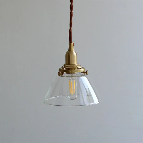 loft industriel led suspension lumière rétro laiton verre suspension antique droplight - vue 5 sur 8
