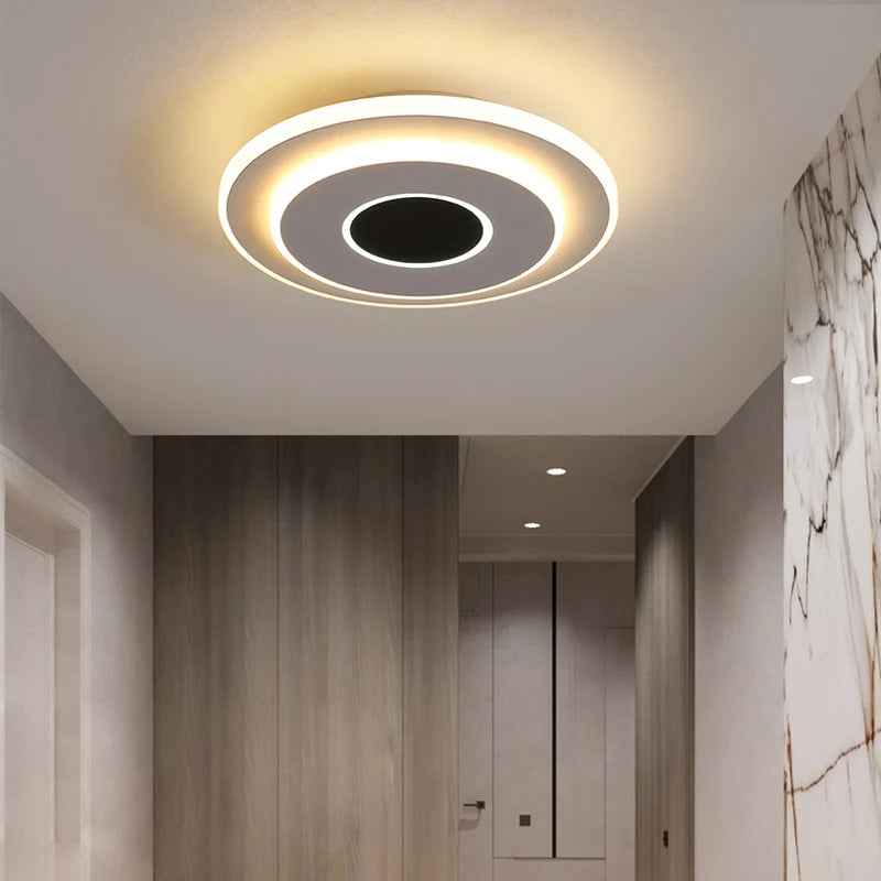 plafonnier led nordique en acrylique luminaire décoratif pour la maison - vue 7 sur 10