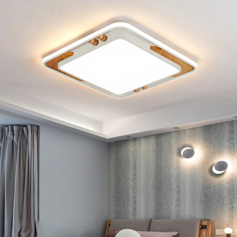 plafonniers contemporains macaron rectangle éclairage intérieur décoration - vue 7 sur 15