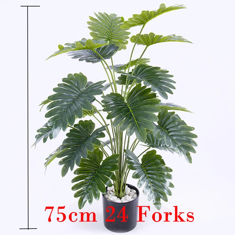 plantes monstera artificielles pour décoration tropicale et festive - vue 3 sur 10