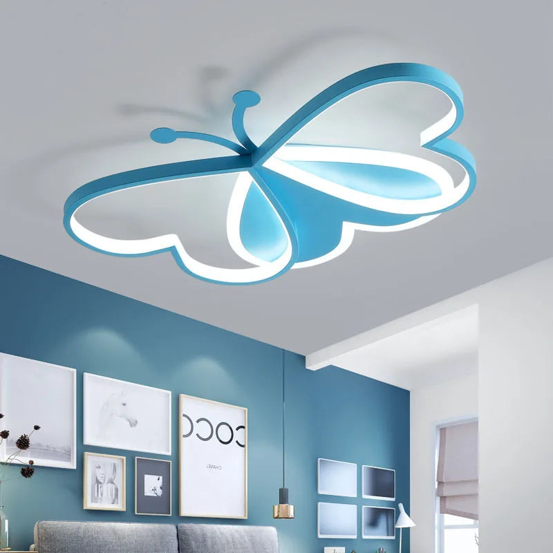 lustre papillon led pour enfants avec intensité variable - vue 3 sur 10