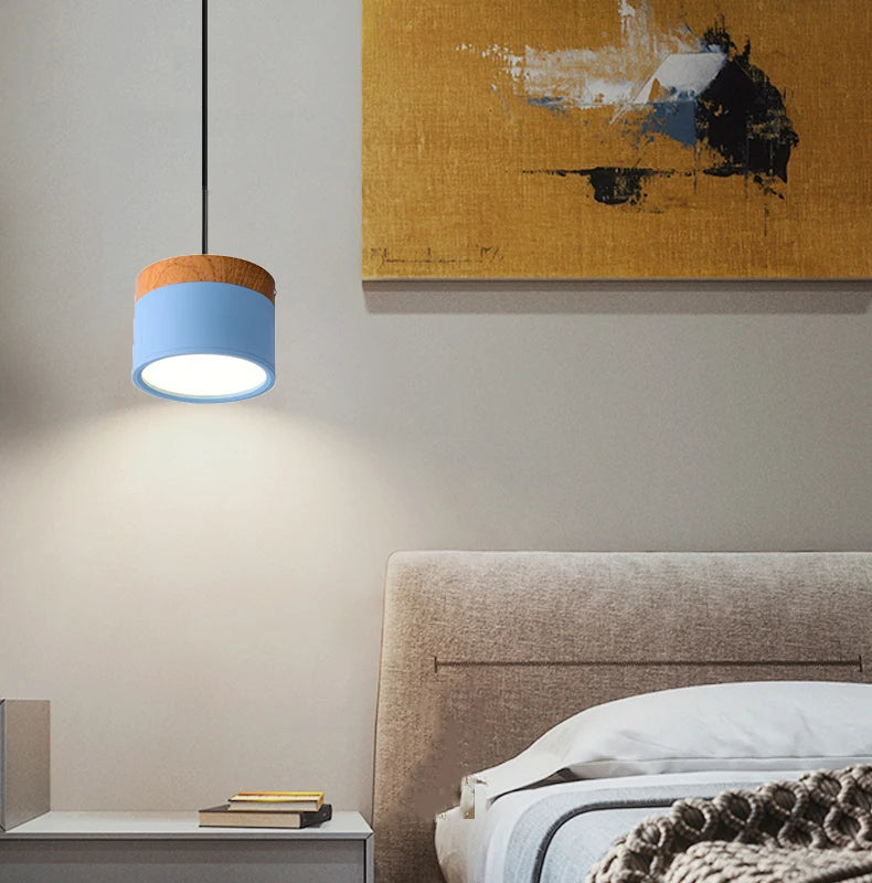 Suspension LED moderne makeron pour décoration intérieure - vue 4 sur 14