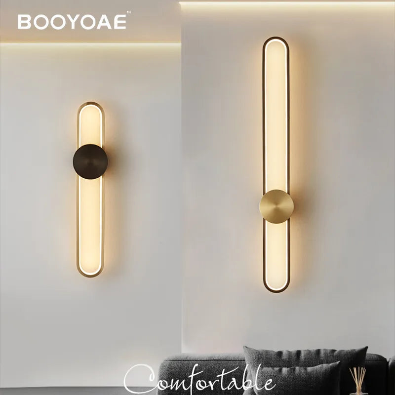 Appliques murales modernes pour chambre en aluminium chambre chevet design hôtel salon fond éclairage mural escalier applique applique murale - vue 2 sur 12
