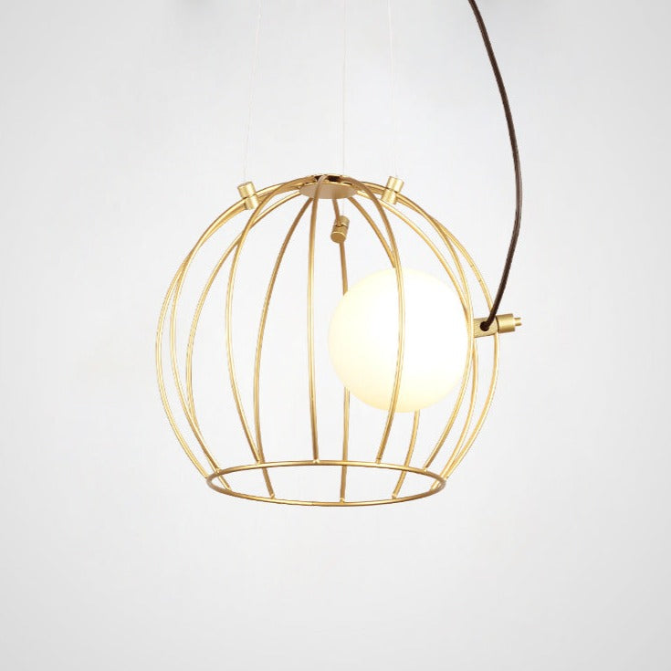 Suspension design avec abat-jour métallique ajouré Ohio - vue 9 sur 10
