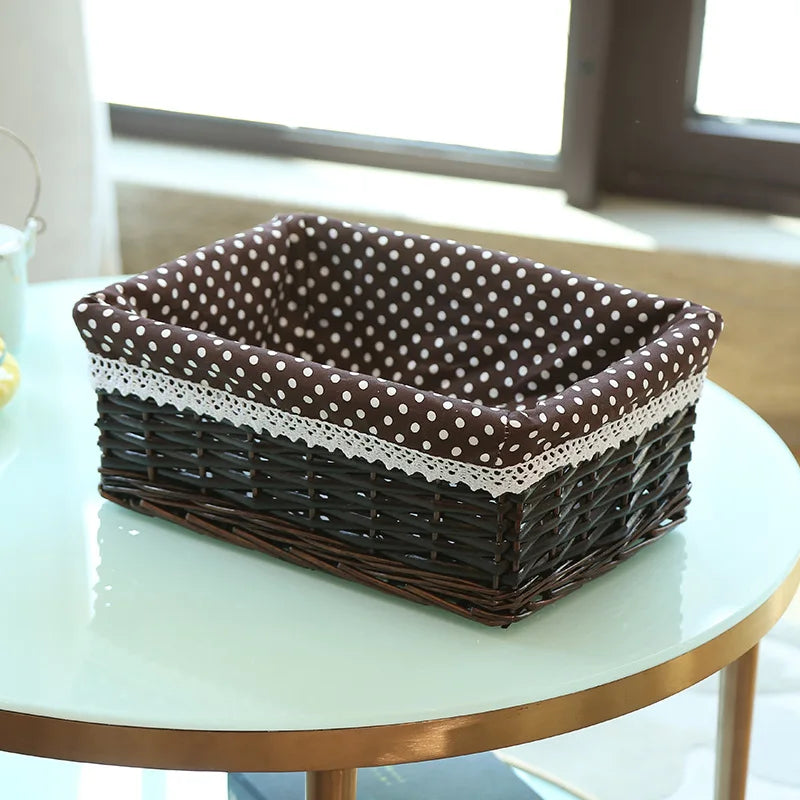 paniers de rangement en rotin faits main pour diverses utilisations - vue 14 sur 16