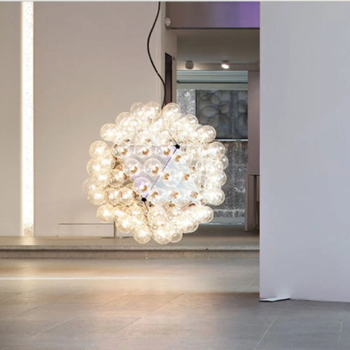 suspension boule nordique en verre design moderne pour décoration intérieure - vue 5 sur 8