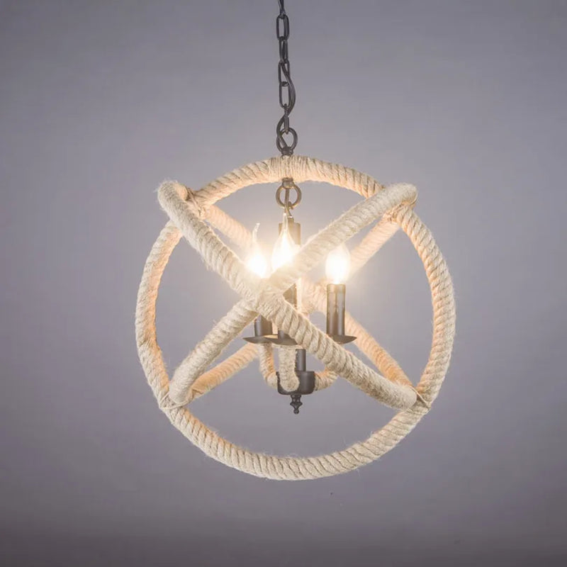 suspension vintage en chanvre pour café restaurant