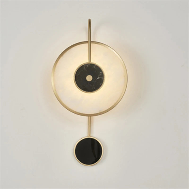 applique murale led en marbre style minimaliste pour décoration intérieure