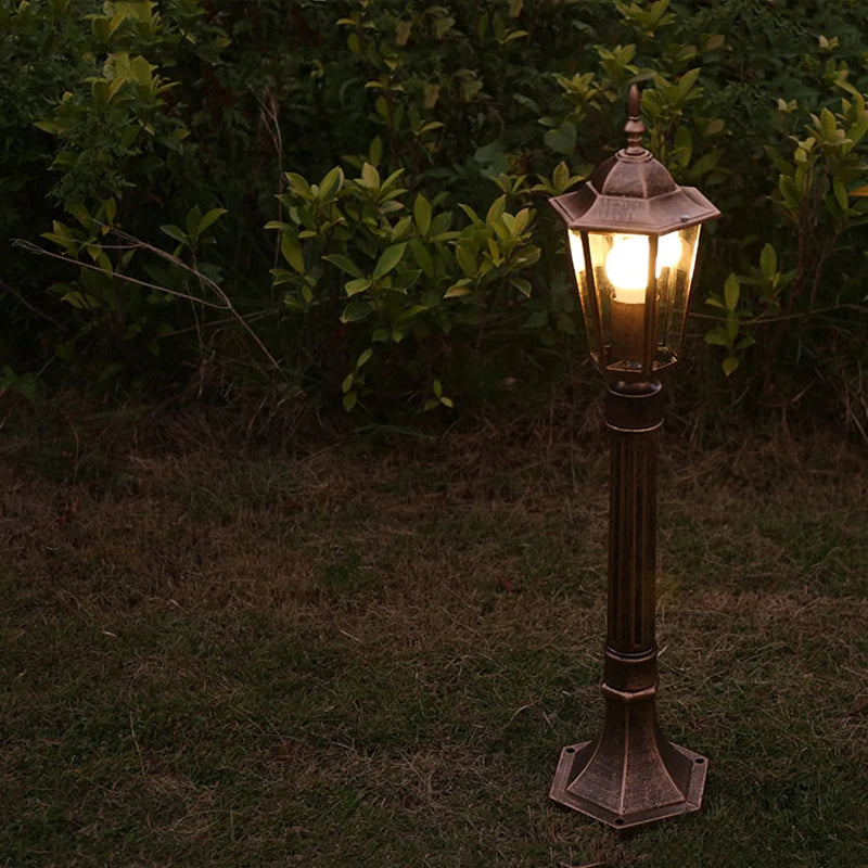lampe de jardin extérieure rétro pour les espaces extérieurs et les allées - vue 6 sur 8