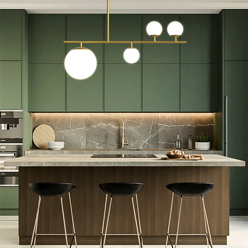 lustre moderne design en verre pour décoration intérieure - vue 3 sur 10