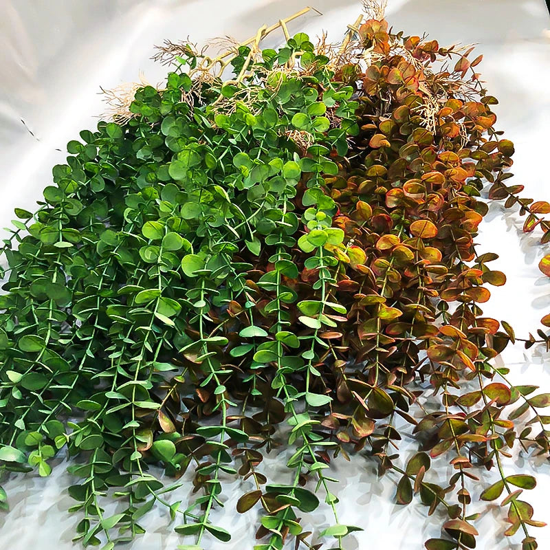 plantes artificielles en rotin d'eucalyptus pour décoration intérieure et extérieure - vue 4 sur 8