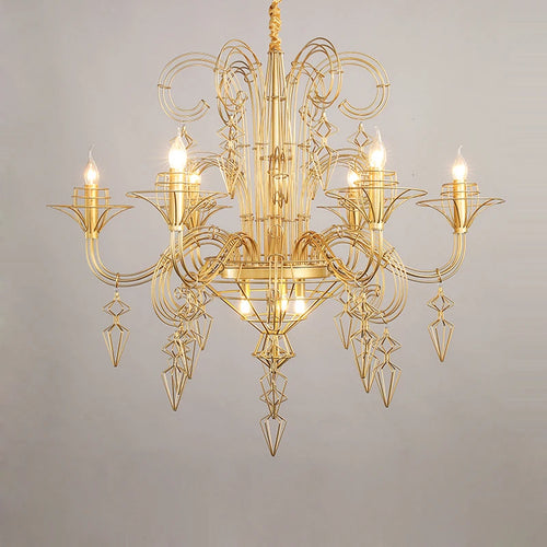 lustre design baroque pour un éclairage élégant et moderne - vue 6 sur 6