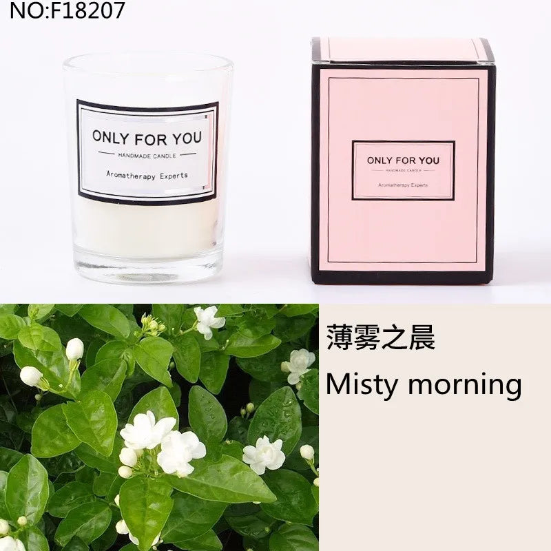 bougie parfumée romantique en cire de soja artisanale avec huiles essentielles - vue 18 sur 26