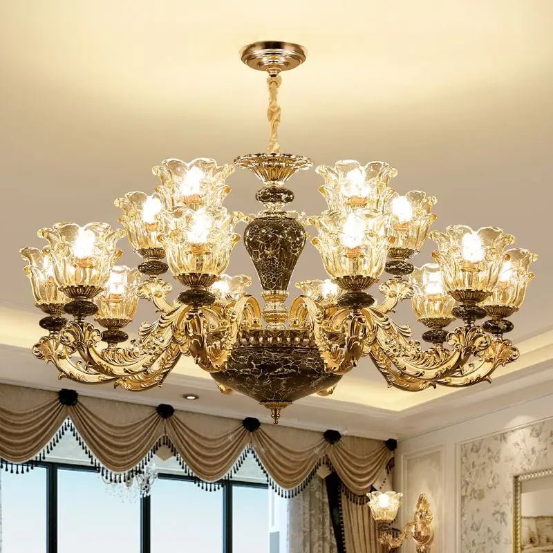 lustre en cristal de luxe pour une ambiance minimaliste - vue 5 sur 16
