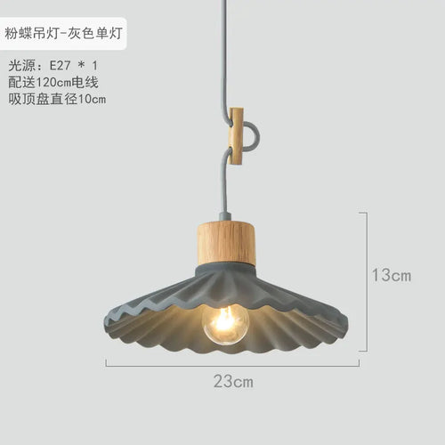 suspension simple moderne led en ciment nordique - vue 10 sur 16