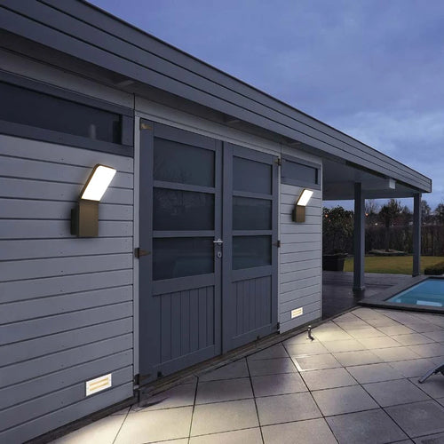 Éclairage mural extérieur LED lumières escalier entrée balcon maison jardin porche terrasse applique étanche phare de porte - vue 7 sur 7