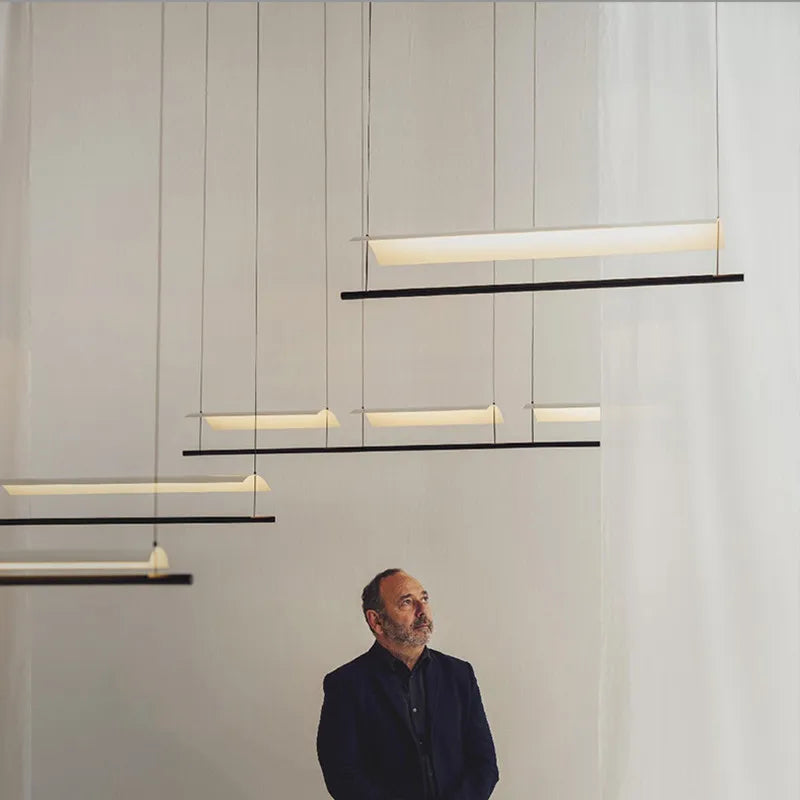 lustre minimaliste scandinave design pour éclairage intérieur - vue 2 sur 9