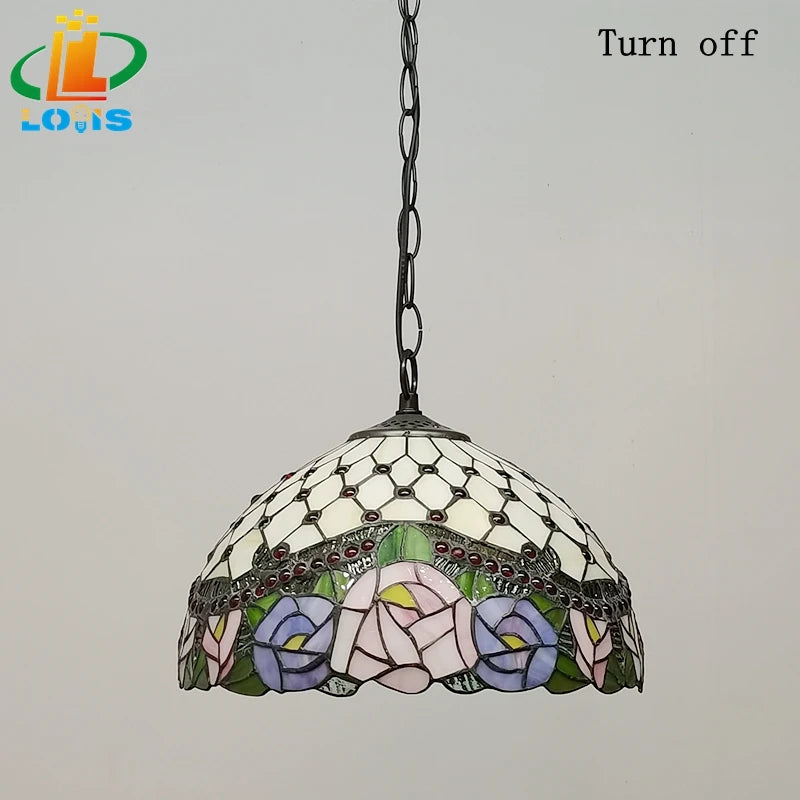 lustre en verre décoratif pour café bar et jardin - vue 6 sur 6