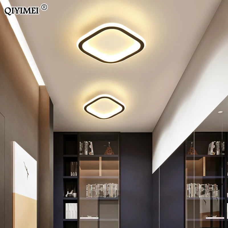 plafonniers led ronds et carrés pour intérieur luminaire simple - vue 4 sur 14