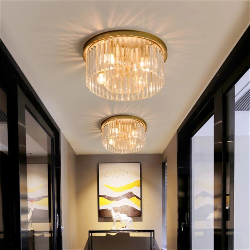plafonnier moderne en cristal pour décoration intérieure élégante - vue 3 sur 6