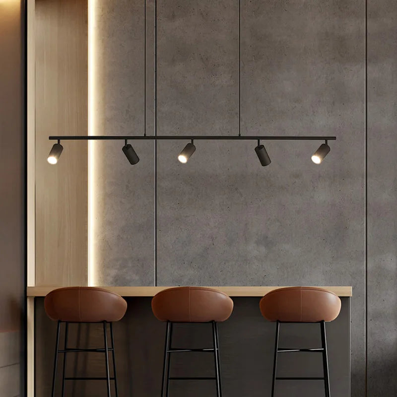 lustre long style industriel rétro créatif pour restaurant