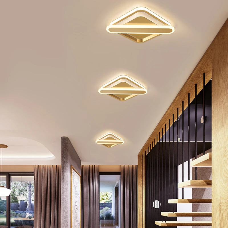 plafonnier led moderne pour éclairage intérieur style nordique - vue 6 sur 16
