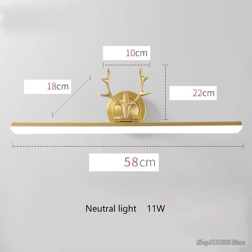 lumière led étanche pour miroir de salle de bain nordique - vue 11 sur 11