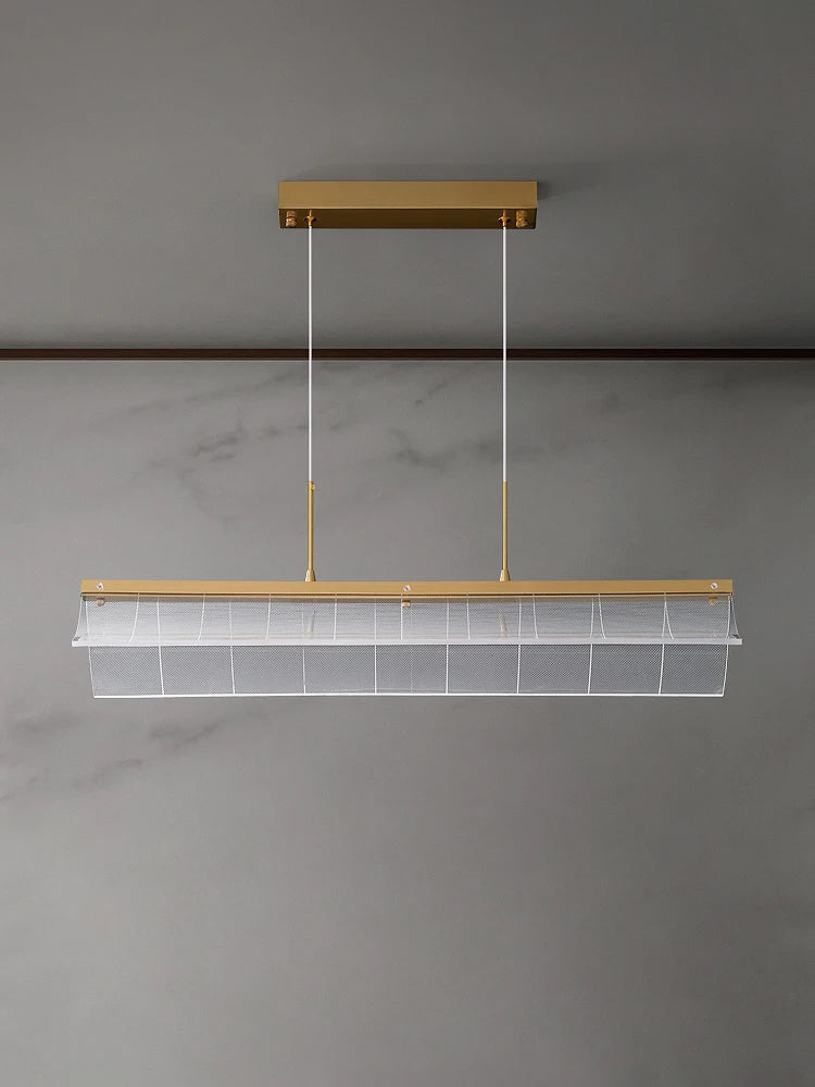 lustre moderne en cuivre suspension éclairage intérieur design - vue 4 sur 7