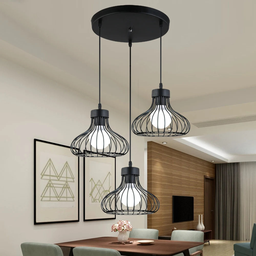 Lampe suspension vintage rétro nordique minimaliste
