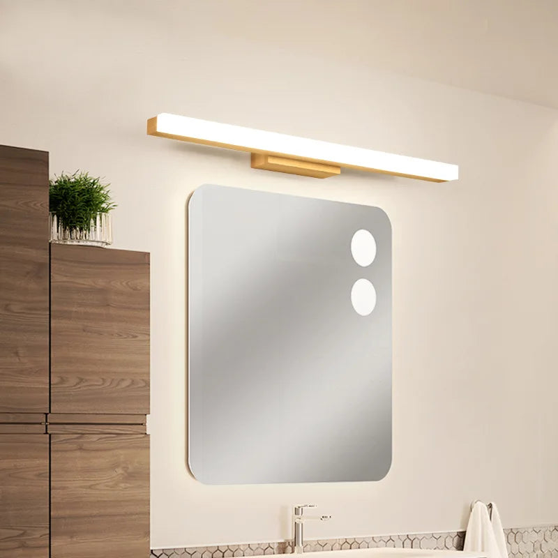 applique murale nordique moderne led créative en bois - vue 4 sur 9