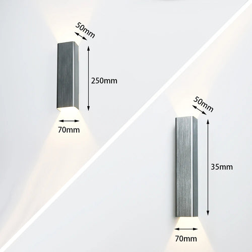 12W 18W LED applique intérieure moderne en aluminium éclairage à la maison appliques chambre salon allée couloir décoration applique murale LED lumière